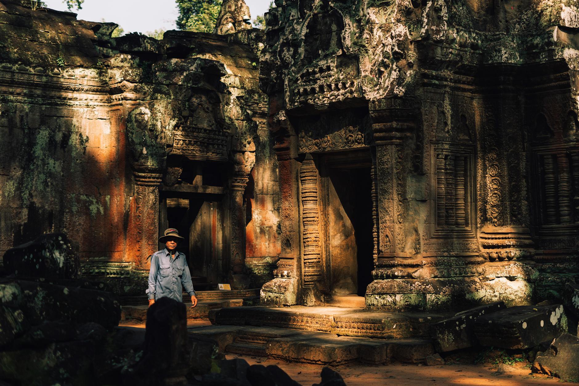 exploring ta prohm temple at siem reap