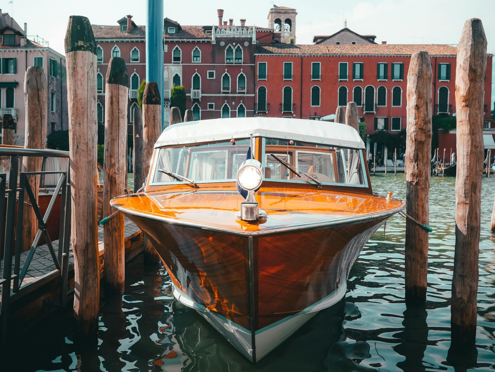 boat moored in canal