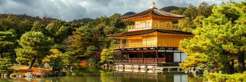golden pavilion reflection in kyoto s autumn scene
